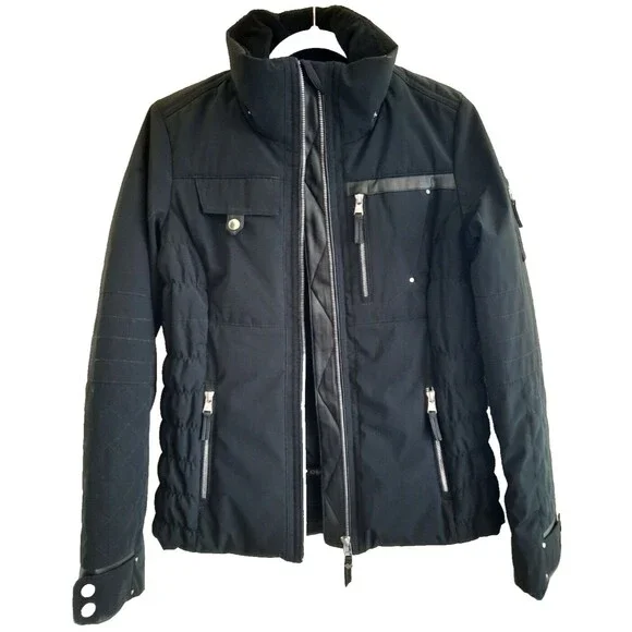 Obermeyer Women's 4 Aspen Resort Jacket Skiing Snowboarding Black Winter Coat - Picture 3 of 16